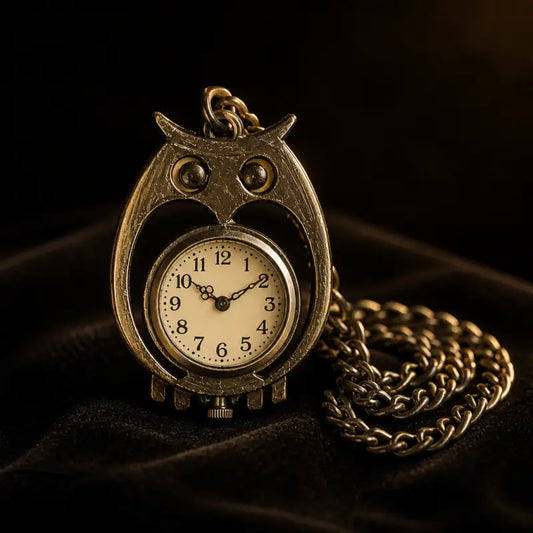 Montre à Gousset Quartz Chouette Vintage - Univers Gousset