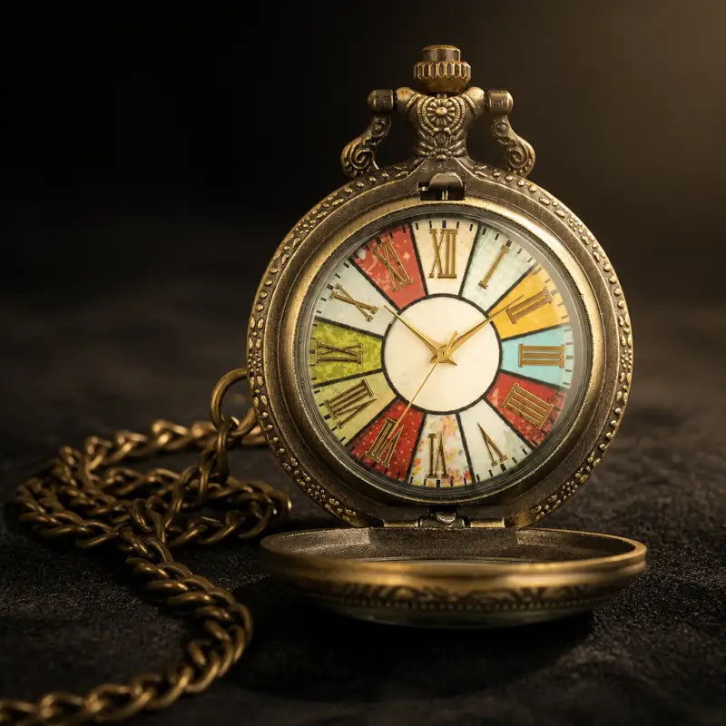 Montre à Gousset Collier Quartz Chiffres Romains - Univers Gousset