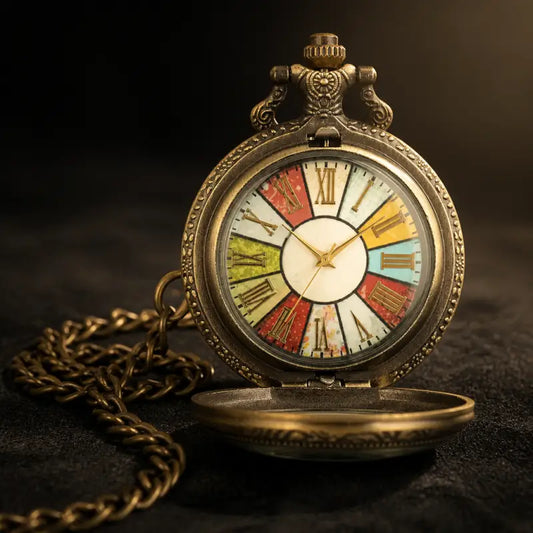 Montre à Gousset Collier Quartz Chiffres Romains - Univers Gousset
