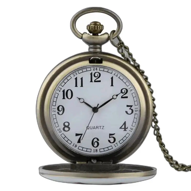 Montre Gousset Collier Femme Multicolore avec chaîne au style antique élégant