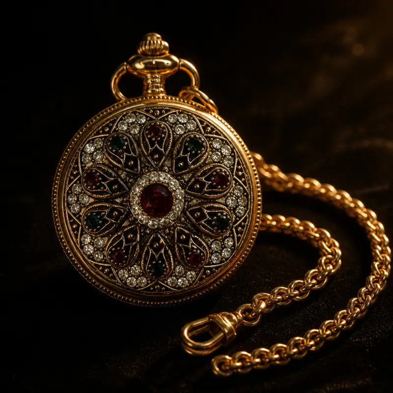 Montre à Gousset Quartz Collier Femme Bijou - Univers Gousset