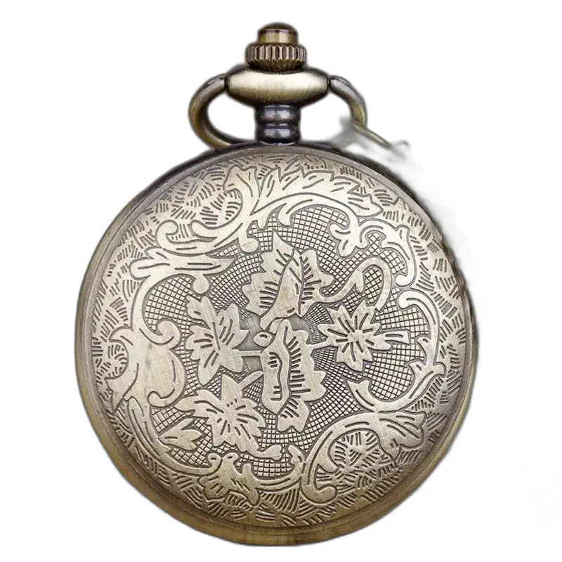 Montre Gousset Collier Femme Style Vintage avec un élégant bracelet en bronze