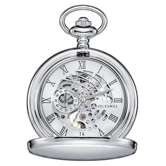 Montre Gousset Complication Moderne Chic Bronze Or avec montre à gousset en argent