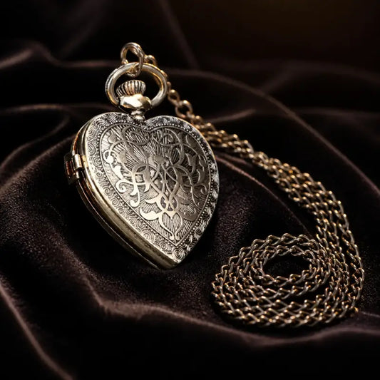 Montre à Gousset Cœur Diamants Femme Bijou - Univers Gousset