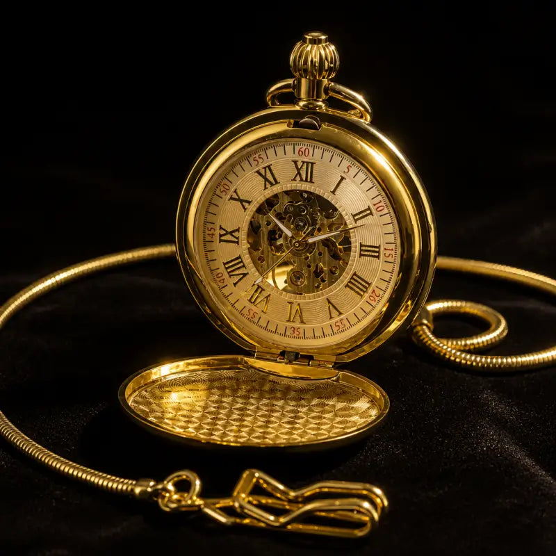 Montre à Gousset Mécanique Double Chasseur - Univers Gousset