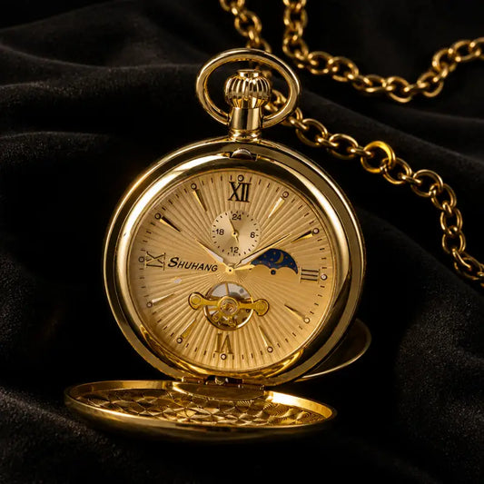 Montre à Gousset Mécanique Double Chasseur Homme - Univers Gousset