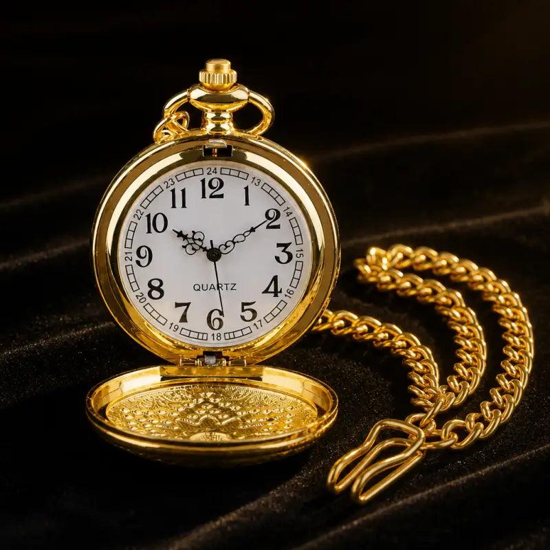 Montre à Gousset Collier Quartz Émeraude Femme - Univers Gousset