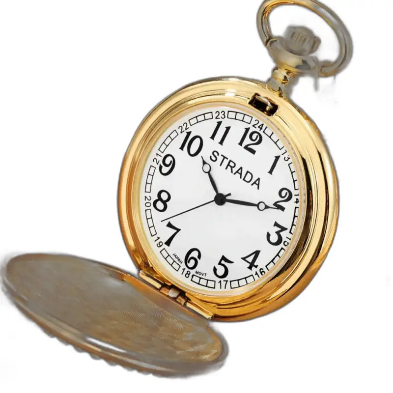 Montre Gousset Femme en or avec un design abeilles, gousset à collier élégant