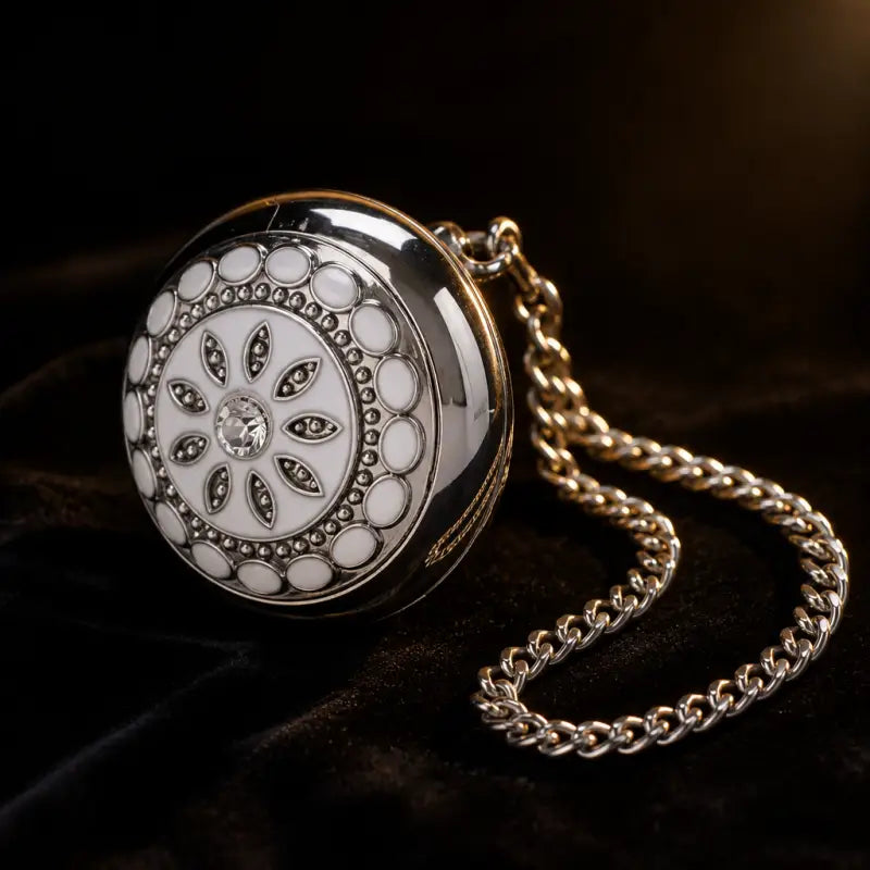 Montre à Gousset Quartz Femme Fleur Élégante - Univers Gousset