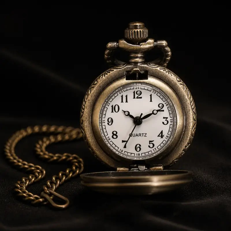 Montre à Gousset Mécanique Chasseur Fleur - Univers Gousset