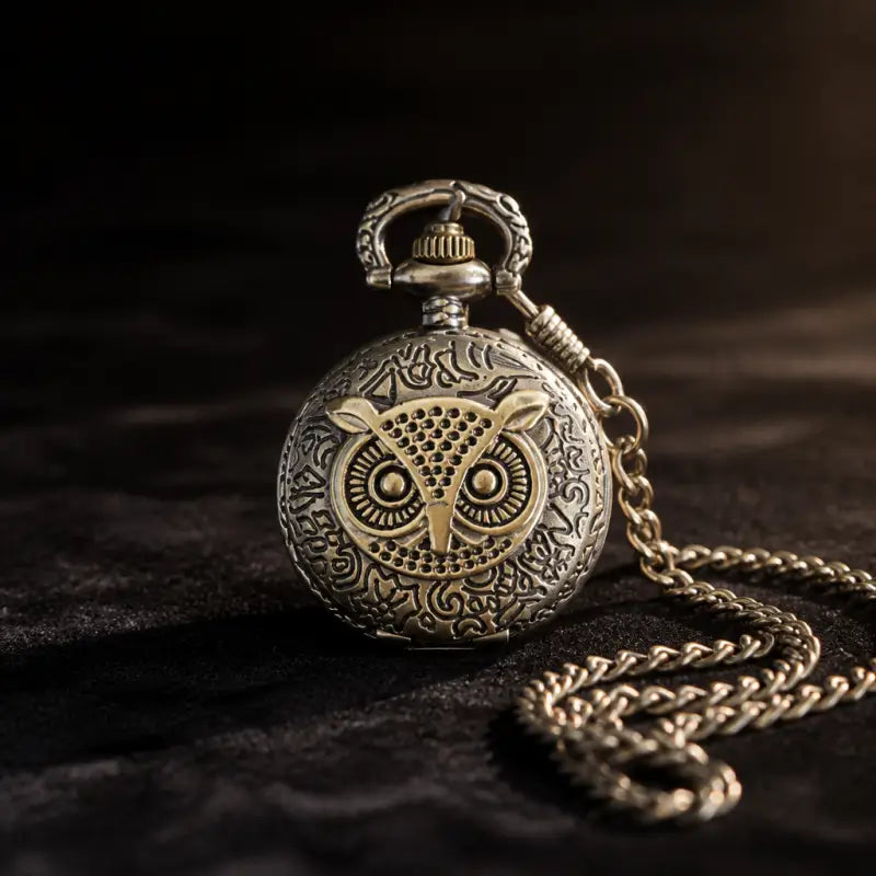 Montre à Gousset Quartz Hibou Vintage Femme - Univers Gousset