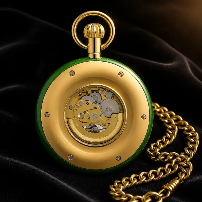 Montre à Gousset Mécanique Jade Luxe Homme - Univers Gousset