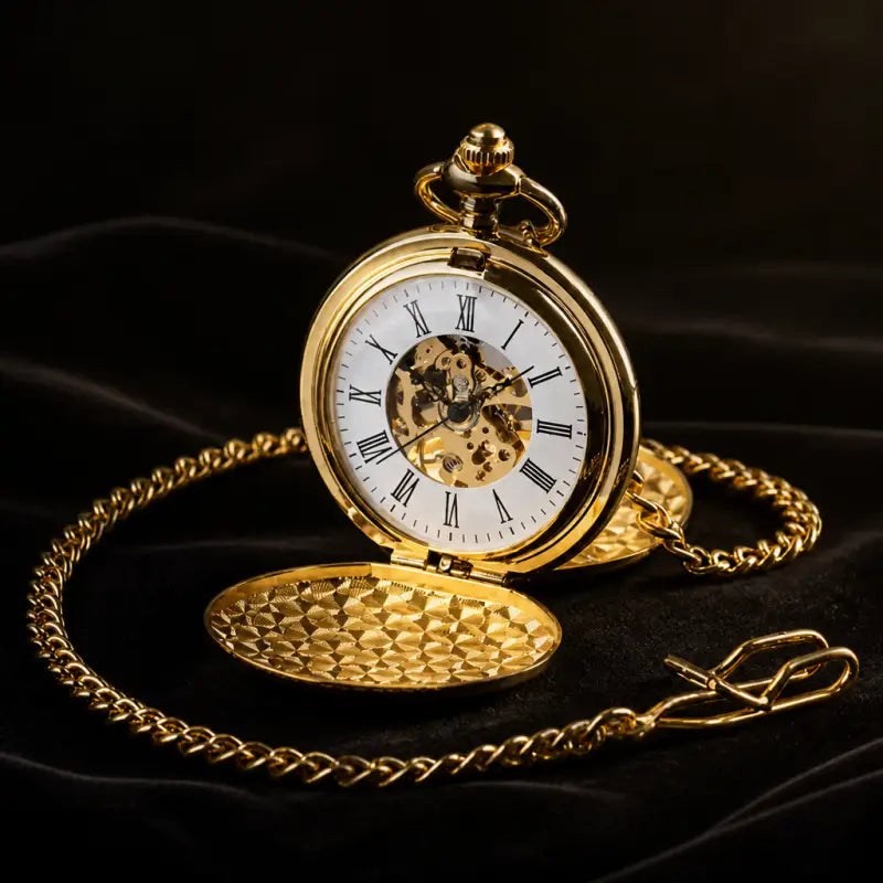 Montre à Gousset Mécanique Double Chasseur Homme - Univers Gousset