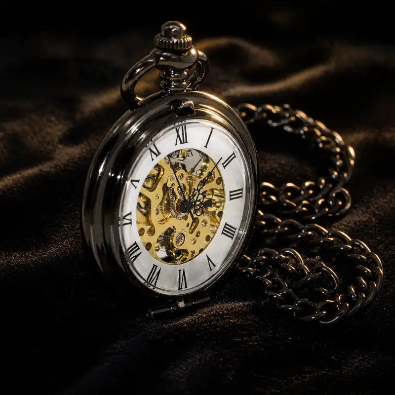 Montre à Gousset Mécanique Squelette Steampunk - Univers Gousset