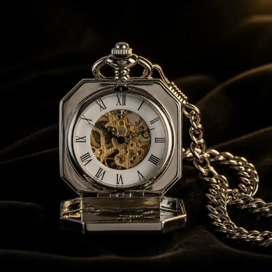 Montre à Gousset Mécanique Octogonale Homme - Univers Gousset