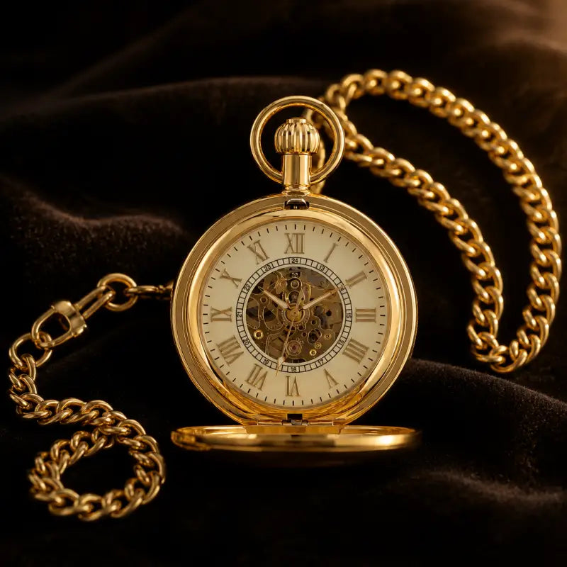 Montre à Gousset Mécanique Chasseur Gravée - Univers Gousset