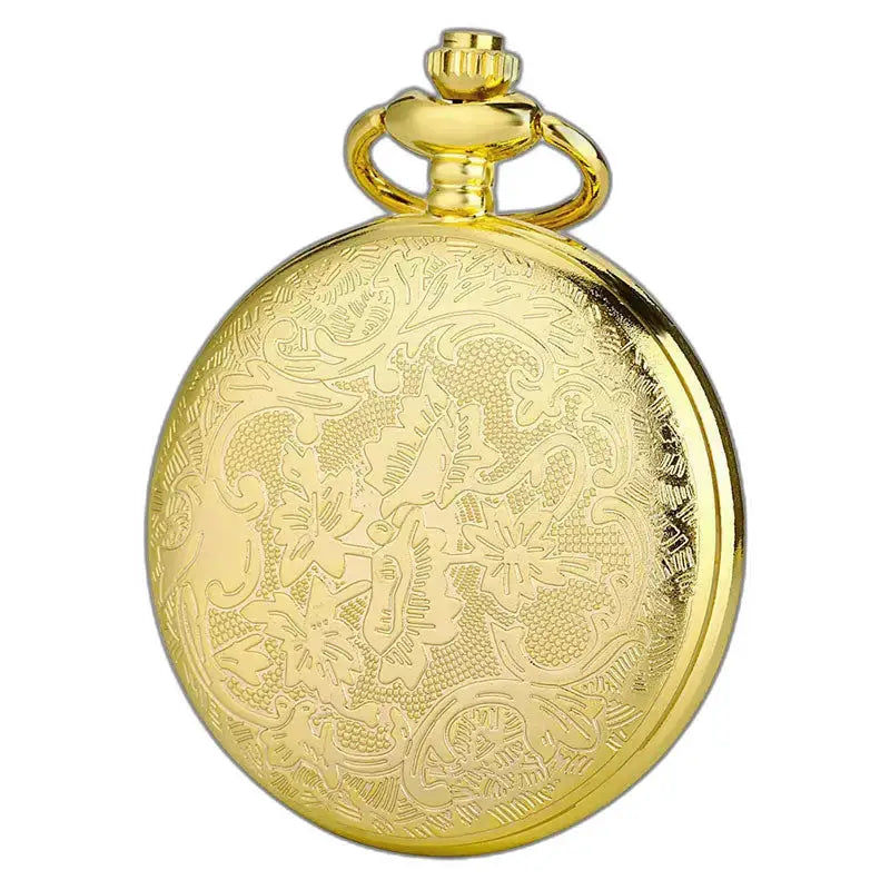 Montre Gousset Or avec design élégant de papillon et mouvement à quartz