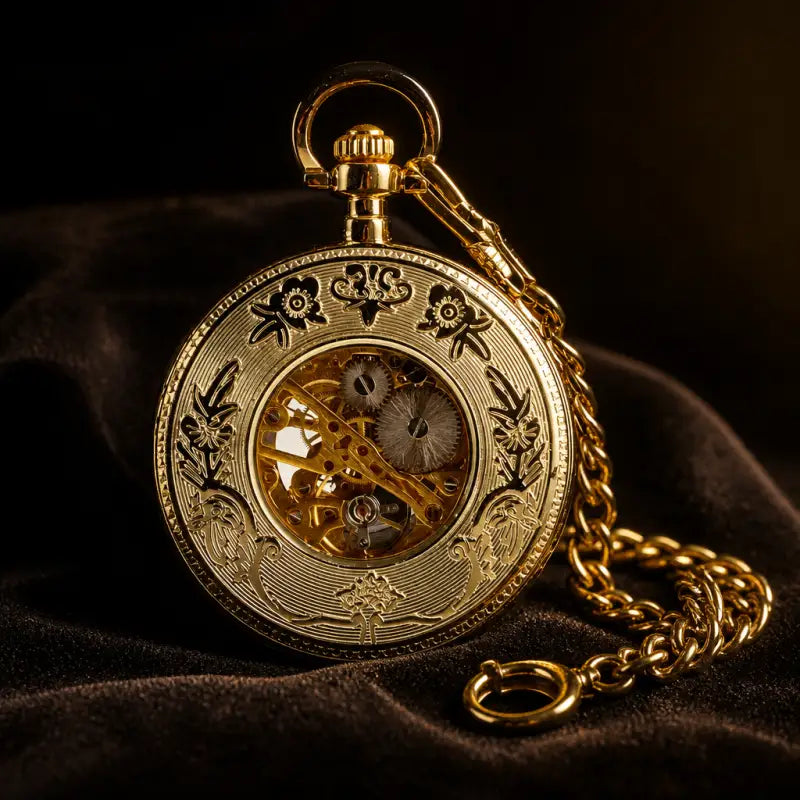 Montre à Gousset Mécanique Squelette Homme - Univers Gousset