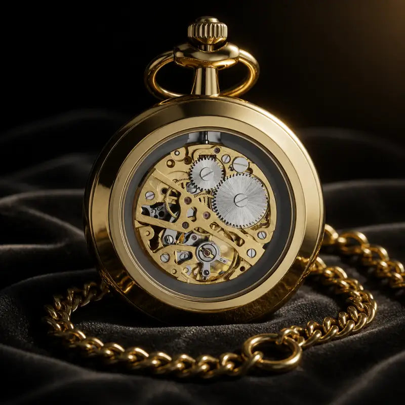Montre à Gousset Mécanique Squelette Homme - Univers Gousset
