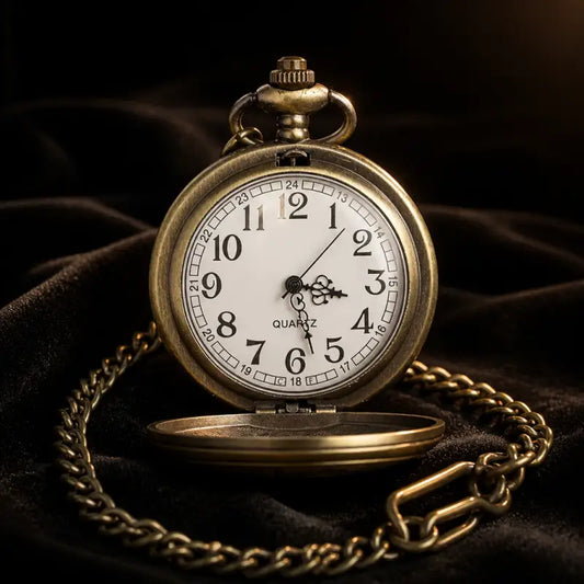 Montre à Gousset Quartz Ourson Chasseur Vintage - Univers Gousset
