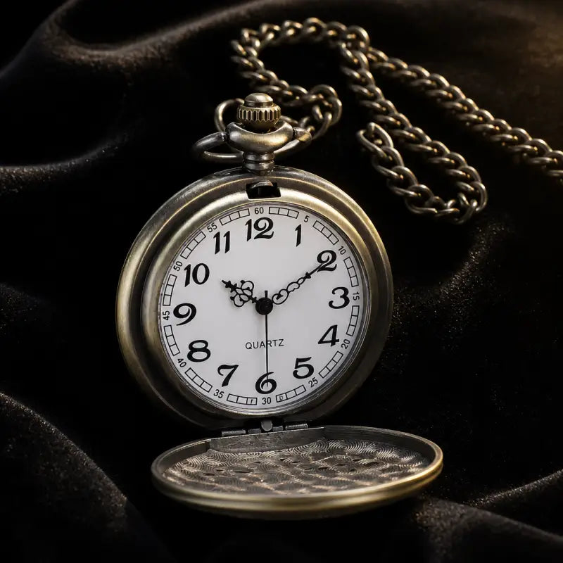 Montre à Gousset Quartz Paon Collier Vintage - Univers Gousset