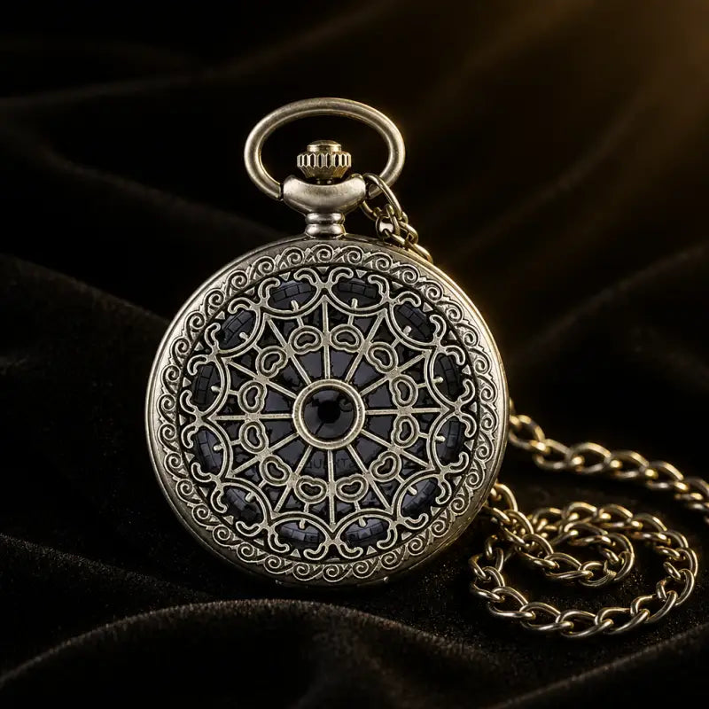 Montre à Gousset Quartz Pendentif Fleur Relief - Univers Gousset