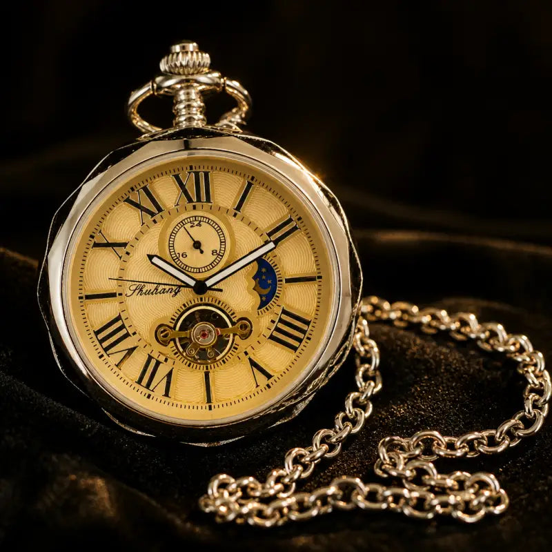 Montre à Gousset Mécanique Phase de Lune Homme - Univers Gousset