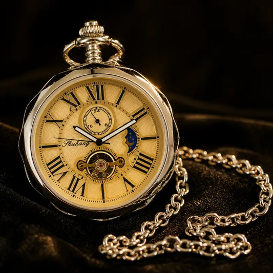 Montre à Gousset Mécanique Phase de Lune Homme - Univers Gousset