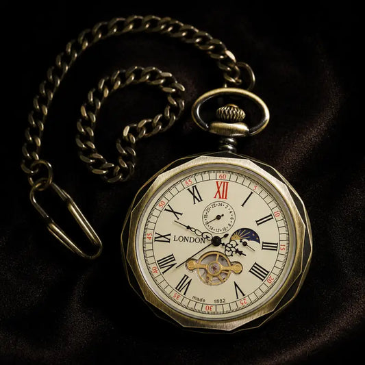 Montre à Gousset Mécanique Phase Lunaire Homme - Univers Gousset