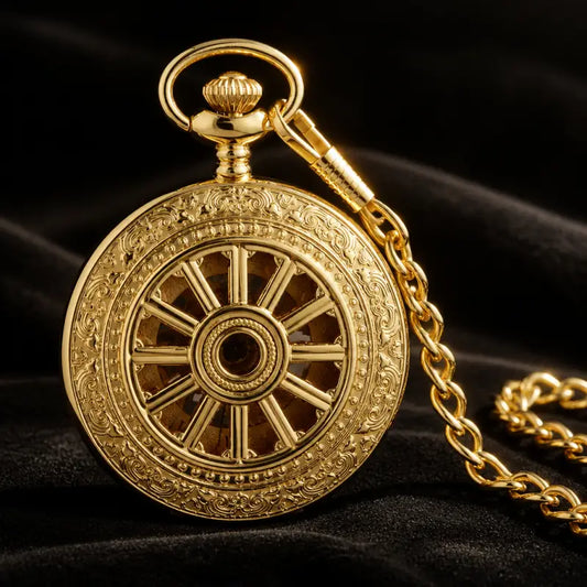Montre à Gousset Mécanique Squelette Ajourée - Univers Gousset