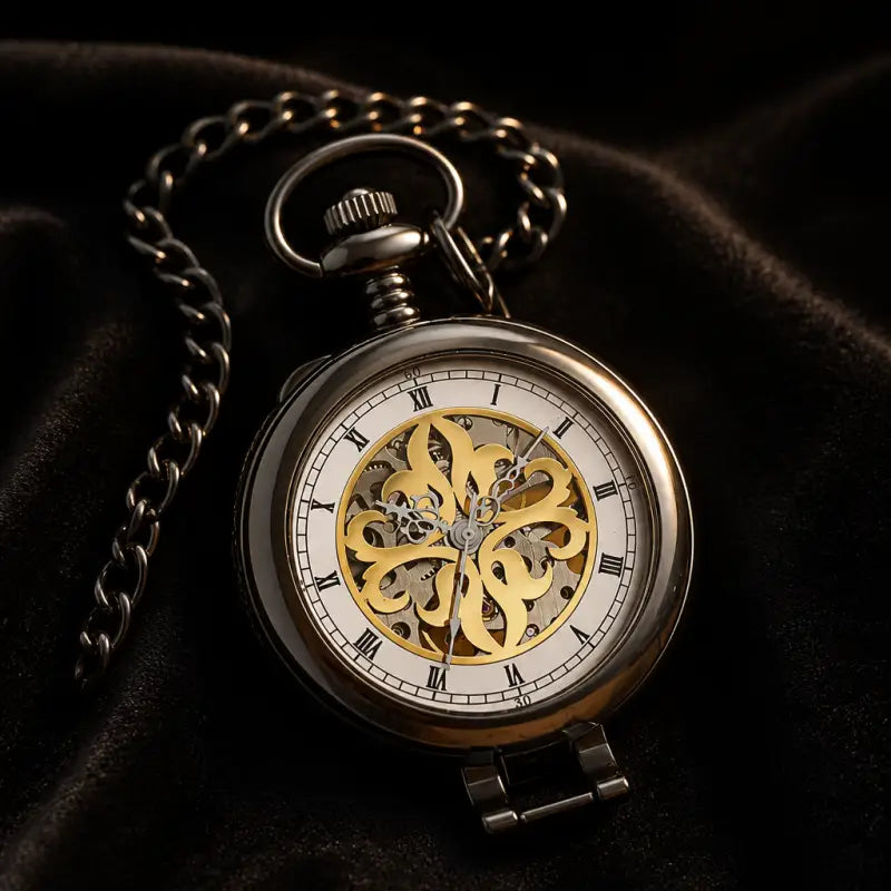 Montre à Gousset Mécanique Squelette Homme - Univers Gousset