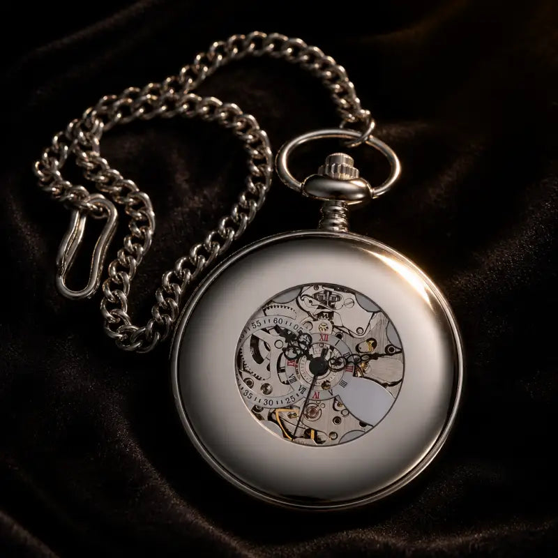 Montre à Gousset Mécanique Squelette Homme - Univers Gousset