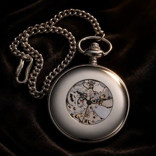 Montre à Gousset Mécanique Squelette Homme - Univers Gousset