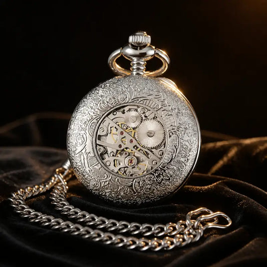 Montre à Gousset Automatique Squelette Homme - Univers Gousset