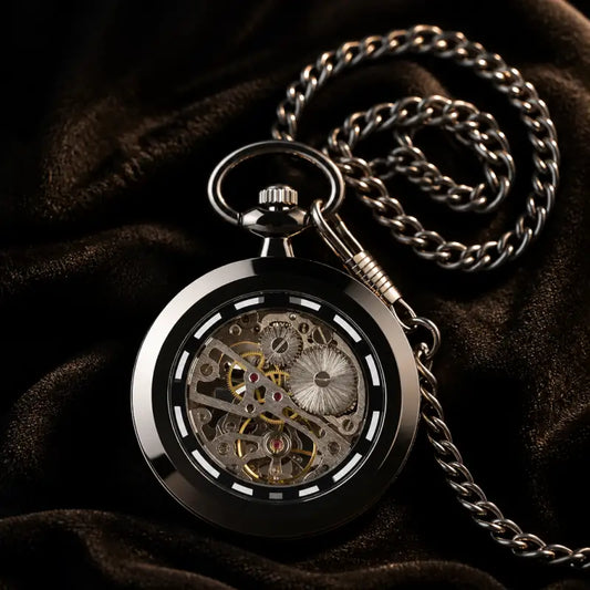 Montre à Gousset Mécanique Squelette Homme - Univers Gousset