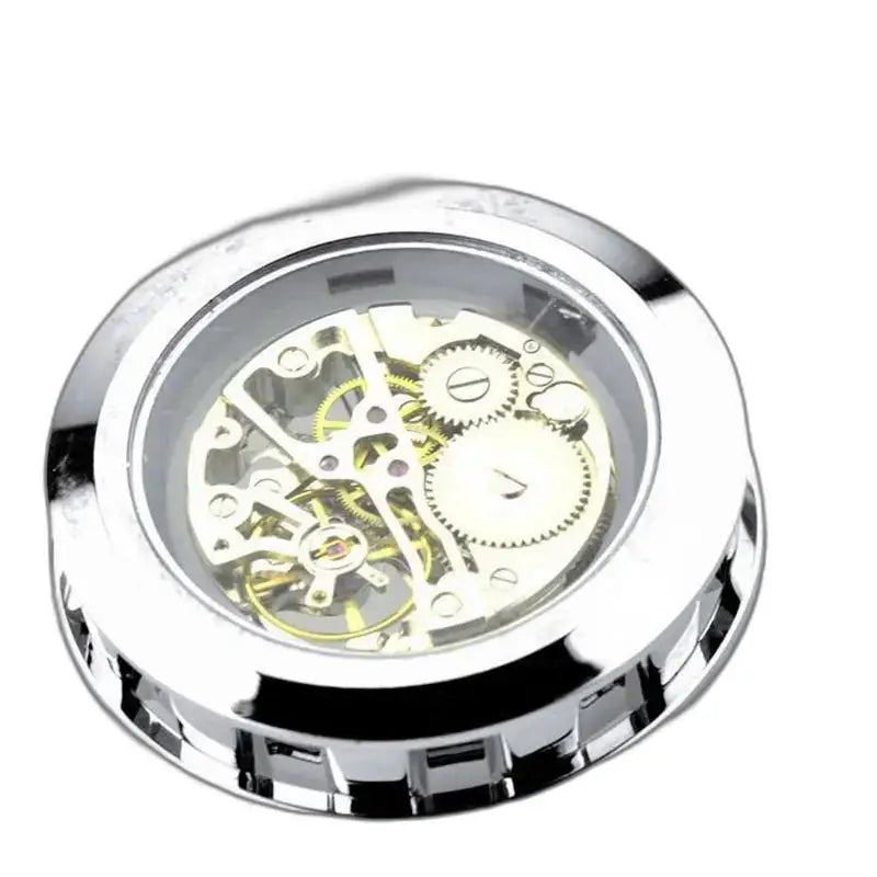 Mouvement argenté de montre gousset squelette Luxe Homme Femme elegant et sophistiqué