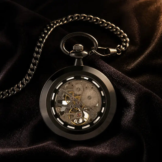 Montre à Gousset Mécanique Squelette Homme - Univers Gousset
