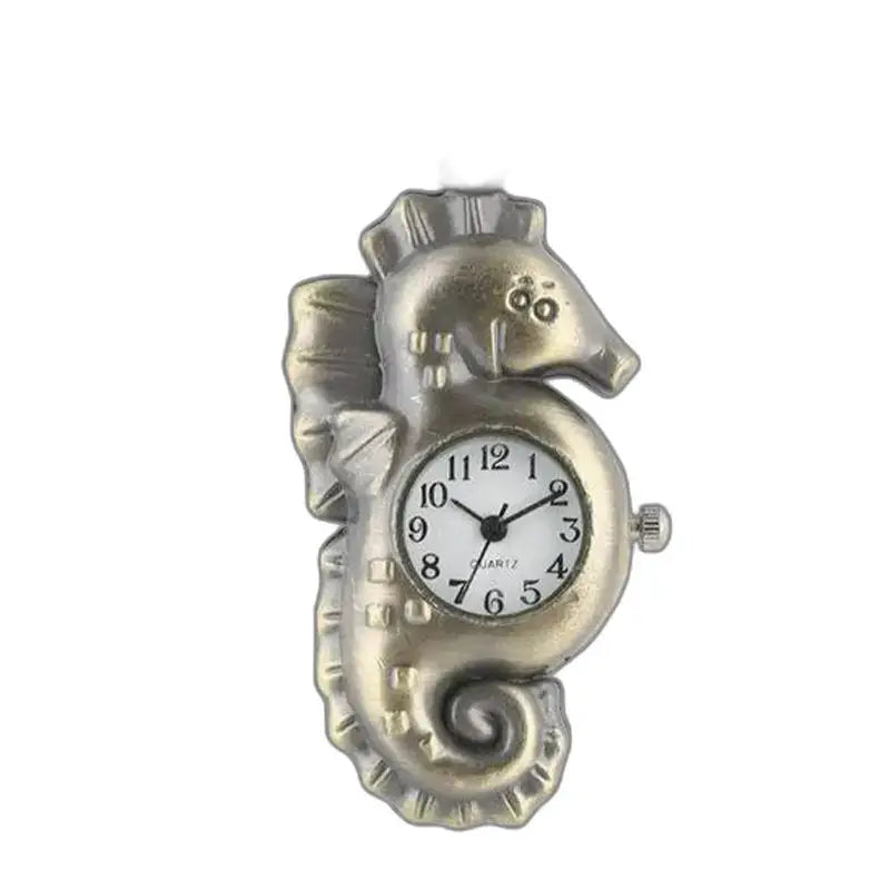 Montre Hippocampe Vintage Bronze élégante au design en forme d’hippocampe