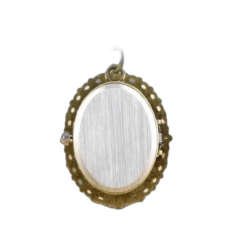 Locket ovale avec cadre orné du Pendentif Chaton Kitty pour Montre Pendentif