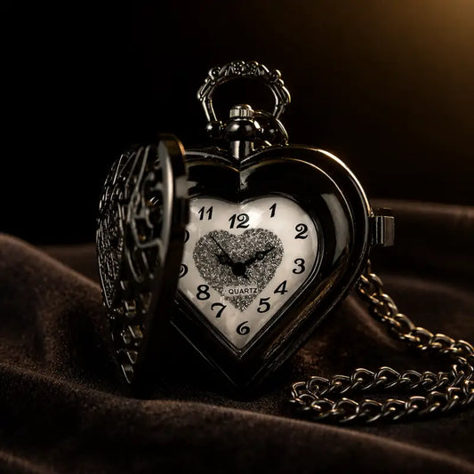 Montre Gousset Pendentif Cœur Quartz Femme - Univers Gousset