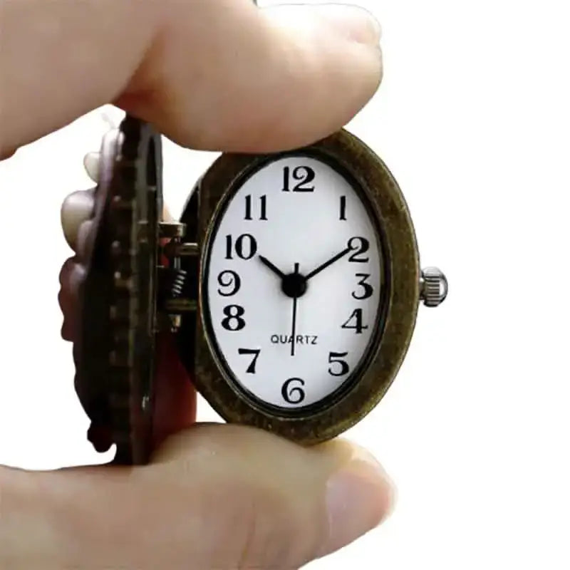 Montre Pendentif élégante aux couleurs naturelles avec montre pendentif arbre en quartz