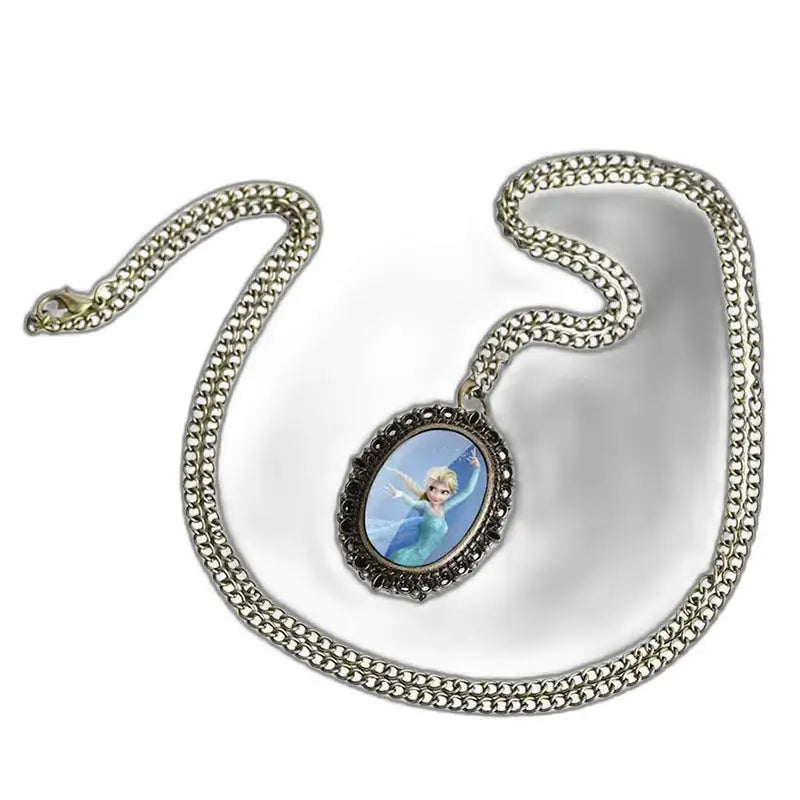 Montre Pendentif Elsa Vintage en Bronze avec pendentif Elsa élégant et nostalgique