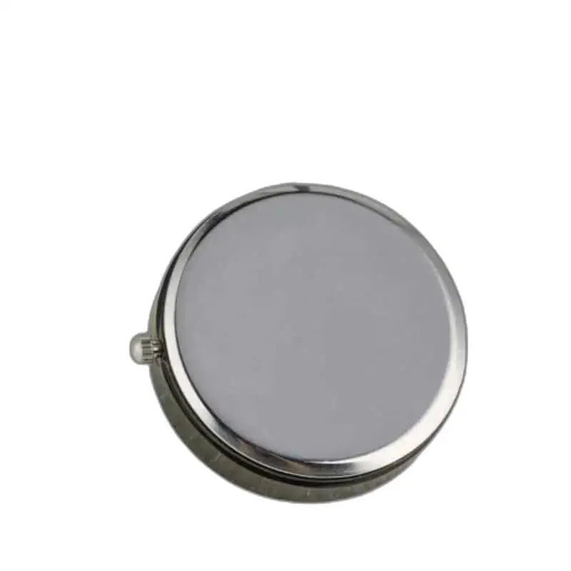 Boîte à pilules ronde en argent dans une Montre Pendentif Fleur Azurée Chic et Raffinée