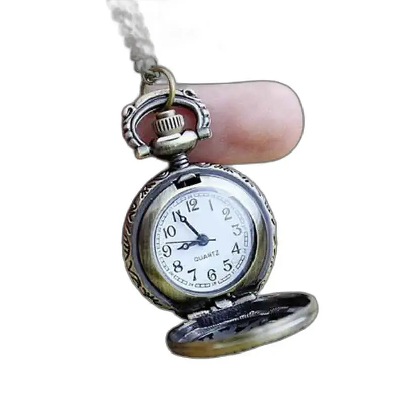 Montre Pendentif Libellule élégante pour Collier, charmante montre collier antique