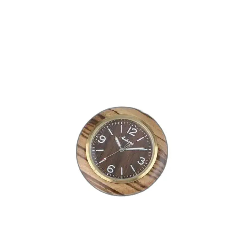 Montre Poche à Gousset Bois Zebrano Luxe avec un élégant réveil en bois rond