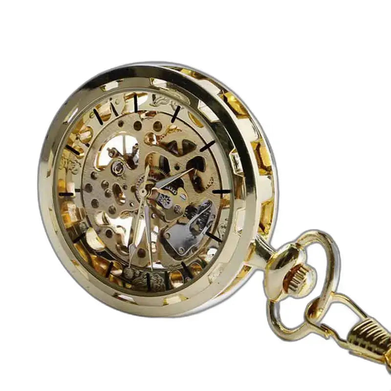 Montre Poche à Gousset Cœur D’or Luxe avec mécanisme automatique en or