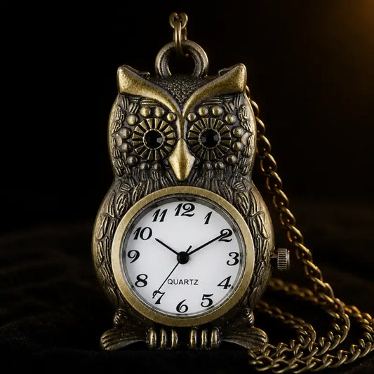 Montre de Poche Hibou Gravée Vintage - Univers Gousset