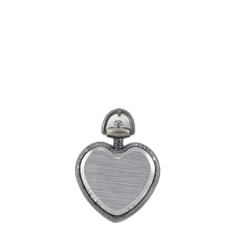 Pendentif en argent en forme de cœur, Montre Sautoir Cœur Élégante Femme