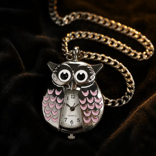 Montre Gousset Sautoir Hibou Vintage Femme - Univers Gousset