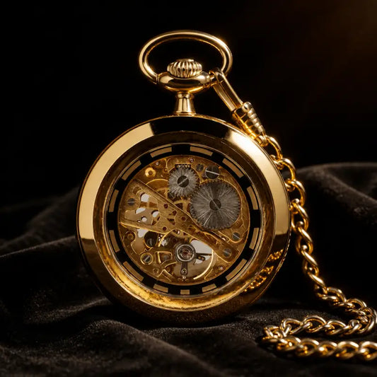 Montre à Gousset Mécanique Squelette Luxe Homme - Univers Gousset